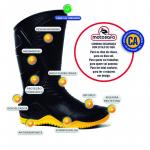 Bota De Borracha Motosafe Preta