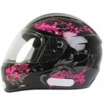 Capacete Fly F9 LYRICAL Preto Com Rosa