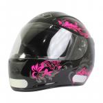 Capacete Fly F9 LYRICAL Preto Com Rosa