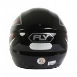 Capacete Fly F9 TRACE Preto Com Vermelho