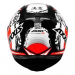 Capacete Axxis EAGLE JAPAN Preto Vermelho e Branco