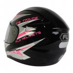 Capacete Fly F9 TRACE Preto Rosa