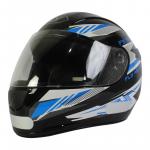 Capacete Fly F9 TRACE Preto Com Azul