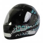 Capacete Fly F9 BUTTERFLY Preto Com Azul