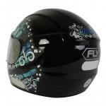 Capacete Fly F9 BUTTERFLY Preto Com Azul