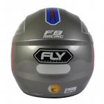 Capacete Fly F9 RACING Grafite Com Azul