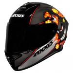 Capacete Axxis Draken BOMB Preto Com Cinza