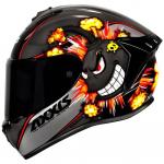 Capacete Axxis Draken BOMB Preto Com Cinza