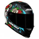 Capacete Axxis EAGLE CATRINA Preto Fosco Com Azul