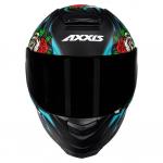 Capacete Axxis EAGLE CATRINA Preto Fosco Com Azul