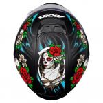 Capacete Axxis EAGLE CATRINA Preto Fosco Com Azul