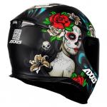 Capacete Axxis EAGLE CATRINA Preto Fosco Com Azul