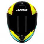Capacete Axxis Draken BOMB Preto Com Amarelo
