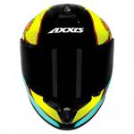 Capacete Axxis Draken BOMB Preto Com Amarelo