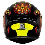 Capacete Axxis Draken MYSTIC Preto Com Amarelo