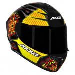 Capacete Axxis Draken MYSTIC Preto Com Amarelo