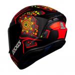 Capacete Axxis Draken MYSTIC Preto Com Vermelho