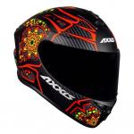 Capacete Axxis Draken MYSTIC Preto Com Vermelho