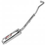 Escape Pro Tork Papaléguas Cromado Boca 8 para  Biz 125 KS 2006 a 2010 - Biz 125 ES 2006 a 2010