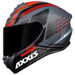 Capacete Axxis Draken COUGAR Cinza com Vermelho