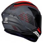 Capacete Axxis Draken COUGAR Cinza com Vermelho