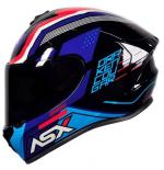 Capacete ASX DRAKEN COUGAR Azul Vermelho