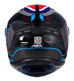 Capacete ASX DRAKEN COUGAR Azul Vermelho