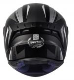 Capacete ASX DRAKEN VECTOR Preto com Cinza