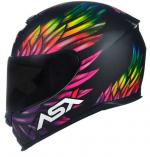 Capacete ASX EAGLE VIBES Preto Colorido