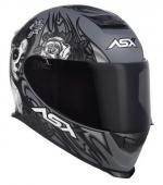 Capacete ASX EAGLE CATRINA Cinza Com Preto