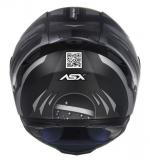 Capacete ASX EAGLE RACING PATRIOT Preto Com Grafite