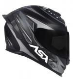 Capacete ASX EAGLE RACING PATRIOT Preto Com Grafite