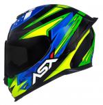 Capacete ASX EAGLE RACING PATRIOT Preto Com Verde