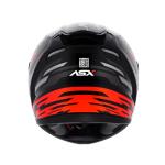 Capacete ASX City ARROW Preto Grafite Vermelho