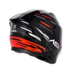 Capacete ASX City ARROW Preto Grafite Vermelho