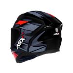 Capacete ASX City STAR Preto com Vermelho