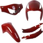 Kit Carenagem Biz 125 2006 Vermelho Mod Original 