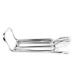 Bagageiro Tubao Cromado Rabeta Alta