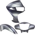 Kit Carenagem Frontal Biz 125 ES 2015 Prata Japy