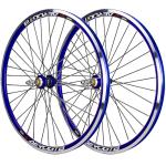 Par De Rodas Aro 26 Aero V-brake Com Rolamentos Marcha Azul