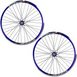 Par De Rodas Aro 26 Aero V-brake Com Rolamentos Marcha Azul