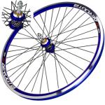 Par De Rodas Aro 26 Aero V-brake Com Rolamentos Marcha Azul