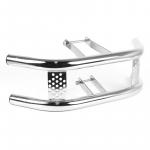 Protetor De Motor Mata Cachorro Barra Dupla Pro Tork Para  ML 125 1978 a 1988 - CG 125 1978 a 1988 - CG 125 Today 1989 a 1994 - CG 125 Titan 1995 a 1999 Cromado