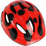 Capacete Ciclista Kids Infantil Vermelho Com Preto