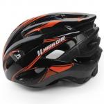 Capacete Ciclista High One GUT MV Preto Com Laranja Tam M