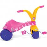 Triciclo Infantil Borboletinha - Cor Rosa Com Amarelo