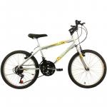 Bicicleta Masculina Aro 20 Mountain Bike - Cor Prata