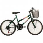 Bicicleta Feminina Aro 20 Mountain Bike - Cor Verde