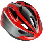 Capacete Ciclista Tamanho G Infantil High One Vermelho Com Cinza