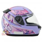 Capacete Fly Drive Floratta - Lilás